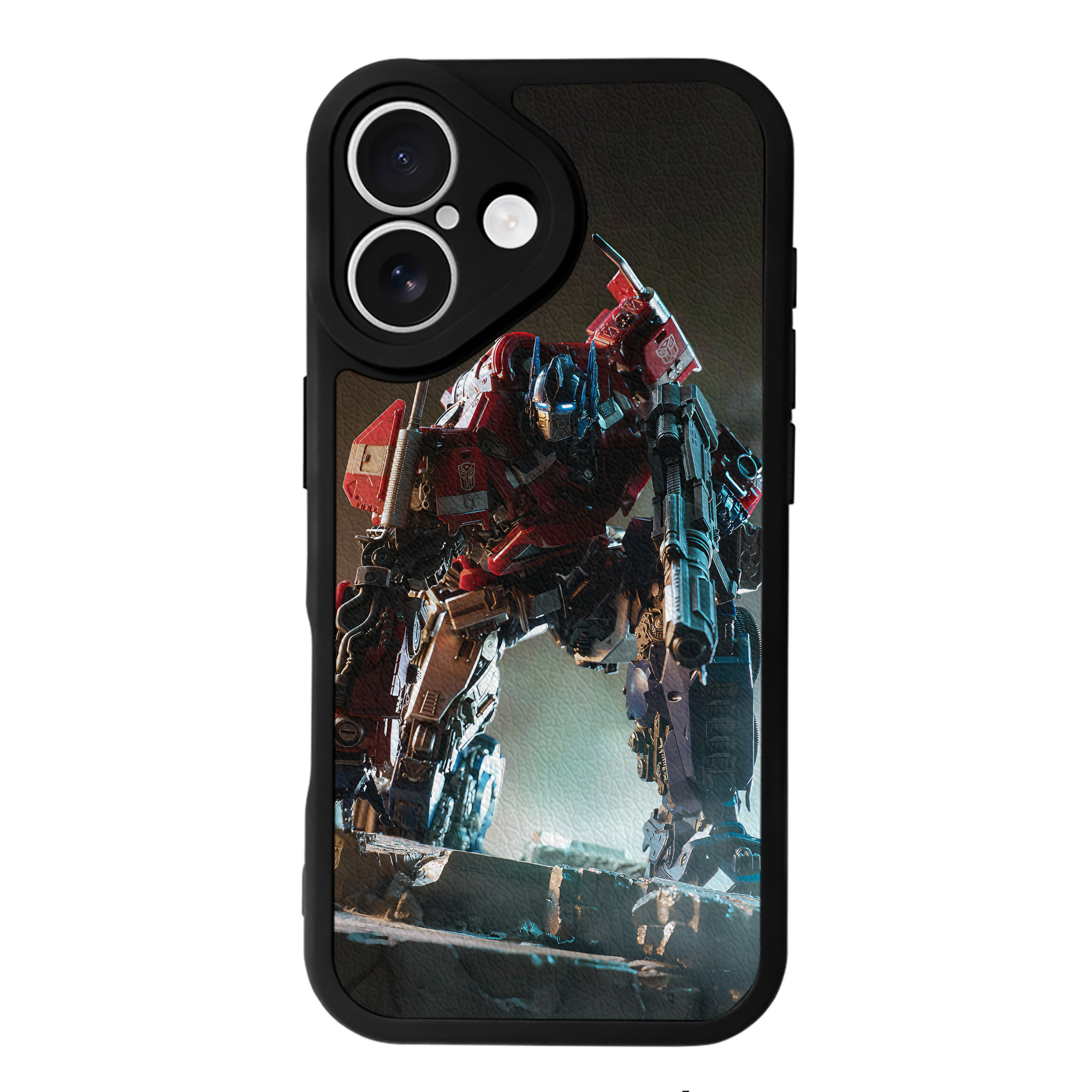 （画像用） Transformers トランスフォーマー 【iPhone 16シリーズ対応】シリコンスマホケース（レザー調） 材質：シリコン